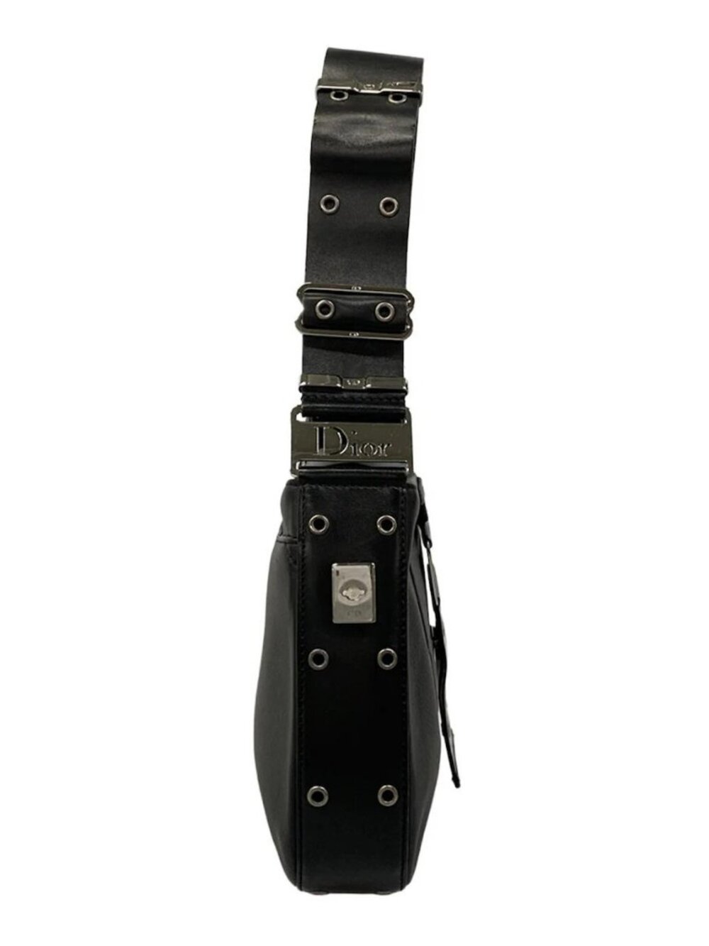 DIOR/ChristianDior Street Chic Black Leather Shoulder Bag - Picture 5 of 15